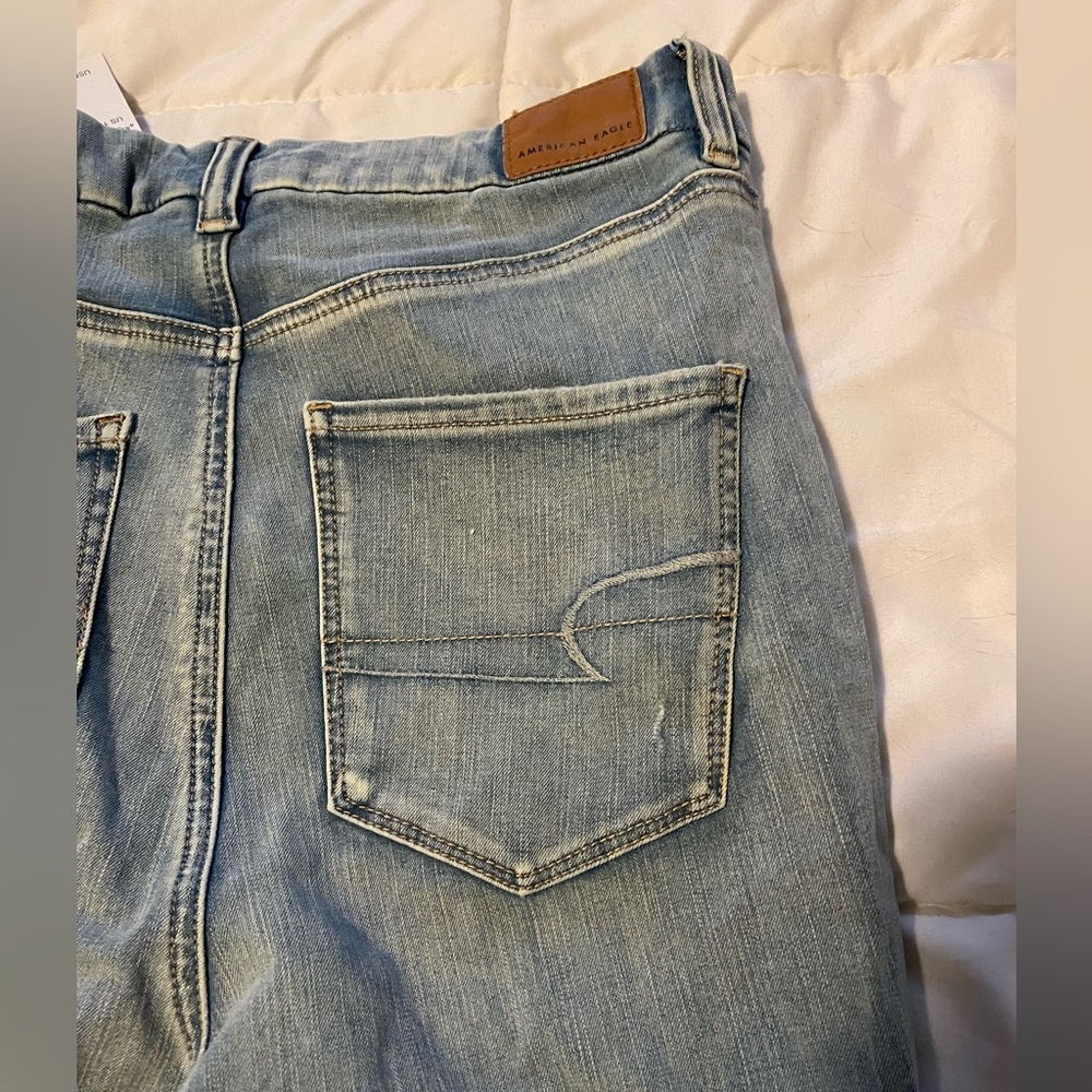 American Eagle Curvy High Rise Distressed Jegging Jeans - Picture 3 of 5
